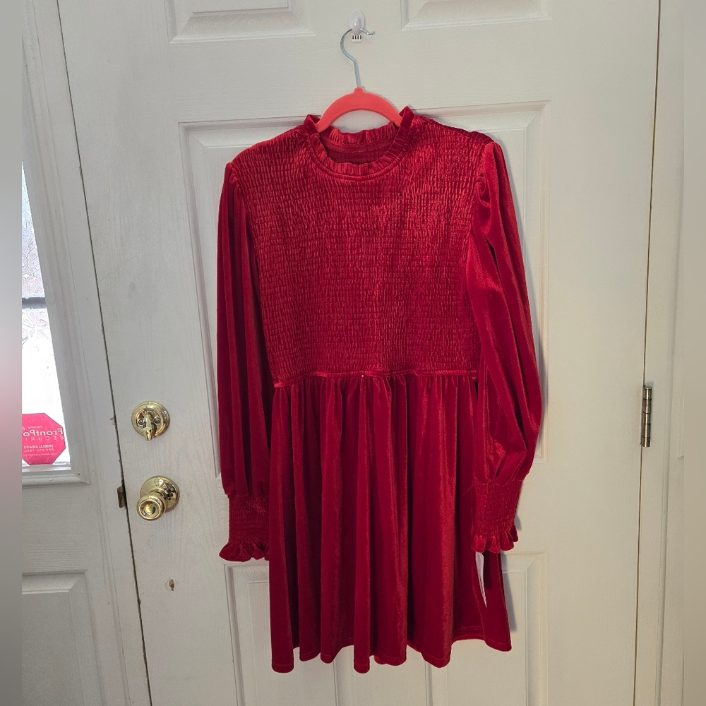 Velvet Red Dress